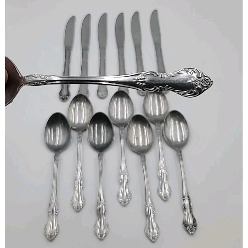 14 pc‎ VALHALLA Embassy Classic Easterling Stainless Flatware Japan